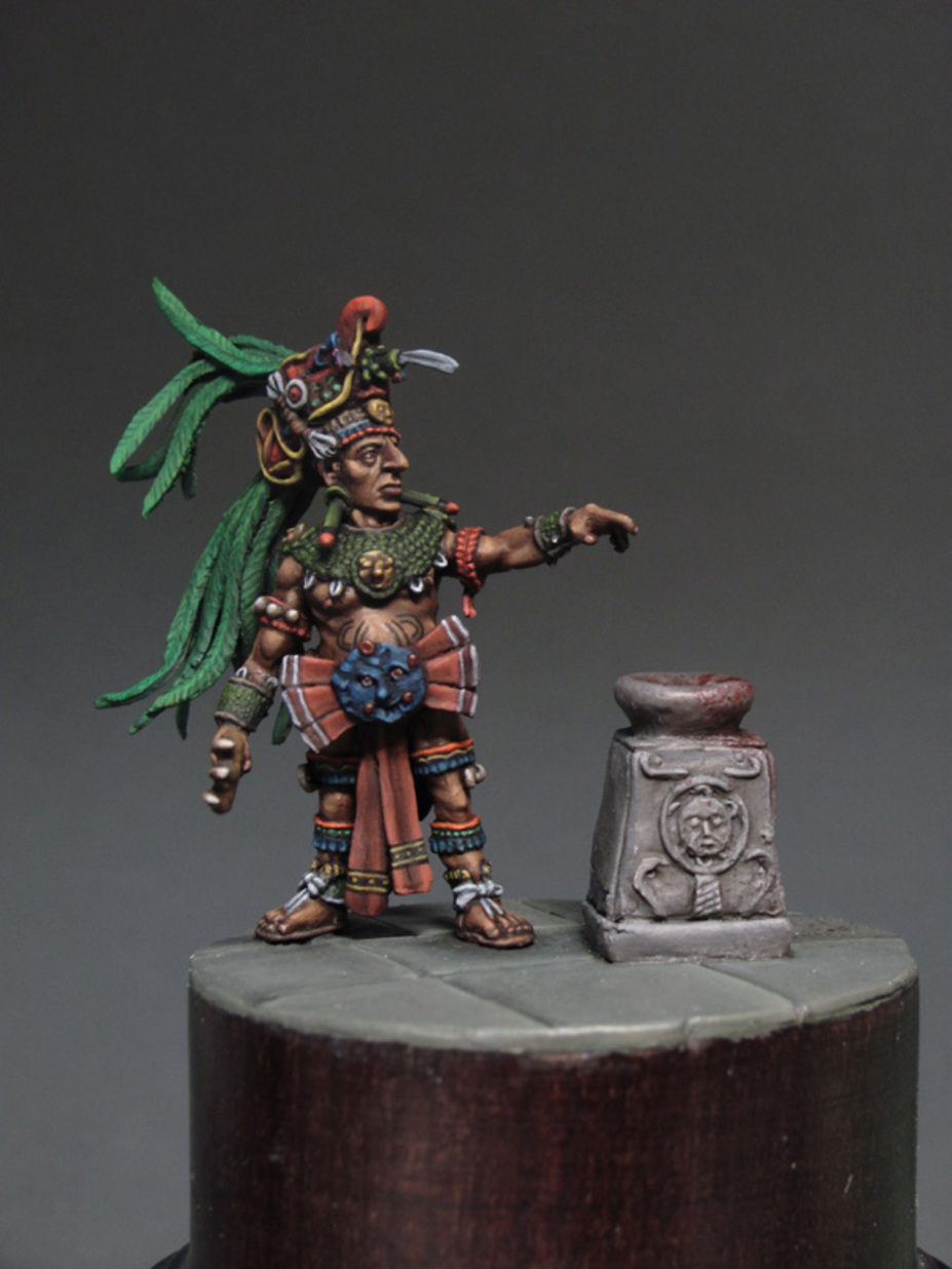 Mayan priests 32 mm at the eye line figure made for a private collecti
