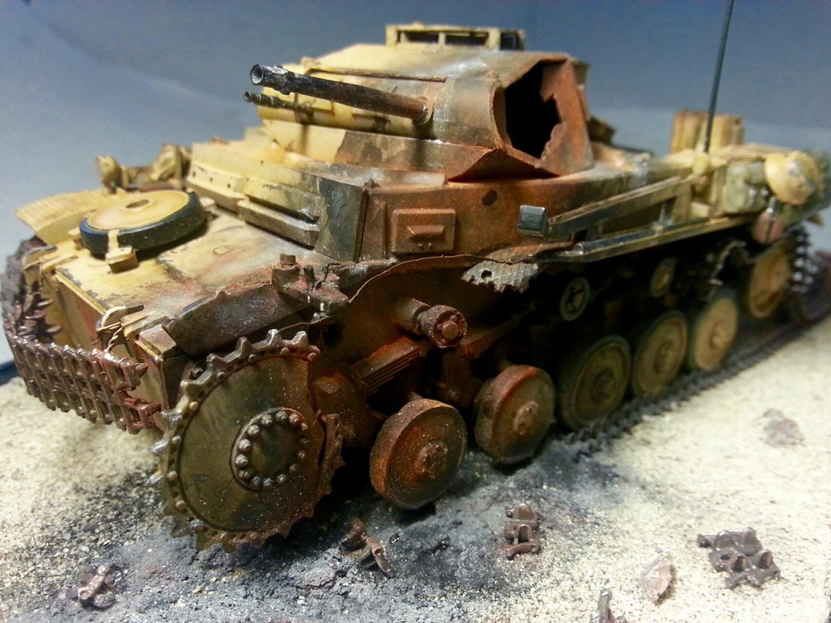 Panzer II taken a direct hit Small 9