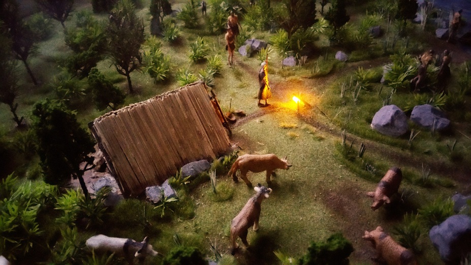 Prehistoric Diorama, and replica's - "Mannetje van Willemstad" Small 5