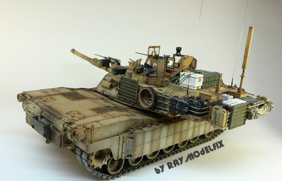 Miniscaping: Abrams M1A2 Tusk1 by Chan Raymond