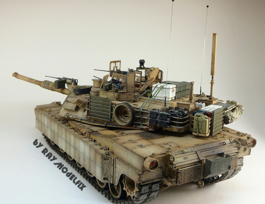 Miniscaping: Abrams M1A2 Tusk1 by Chan Raymond