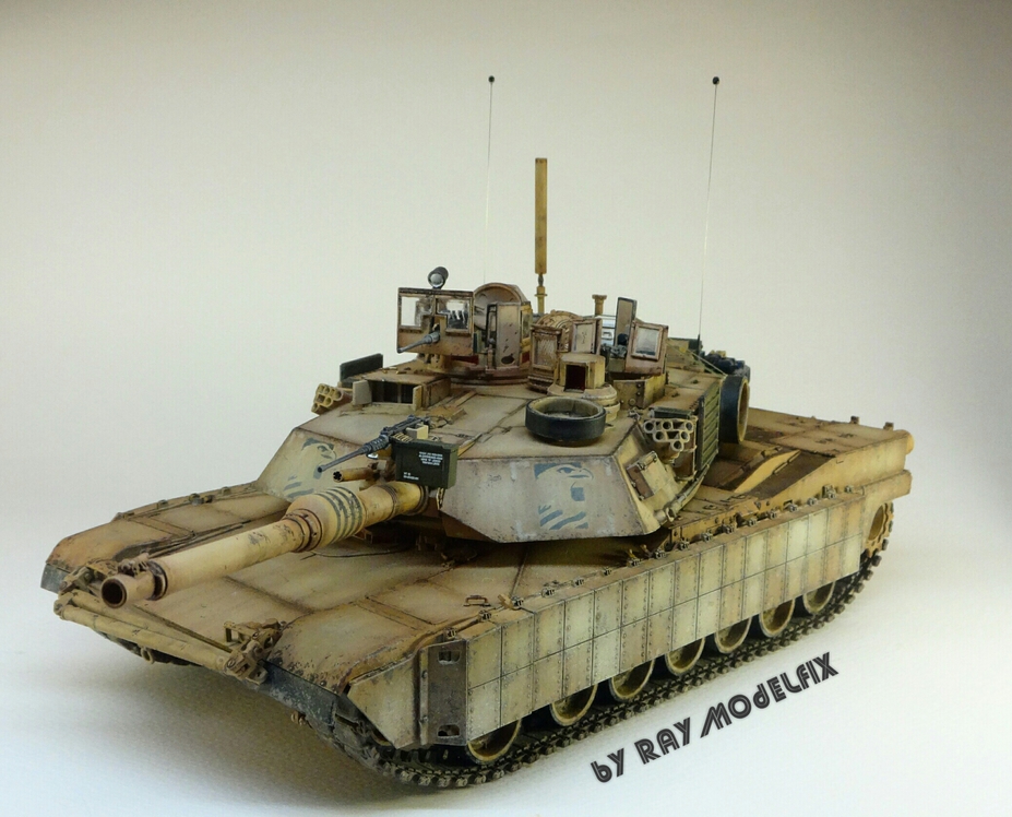 Miniscaping: Abrams M1A2 Tusk1 by Chan Raymond