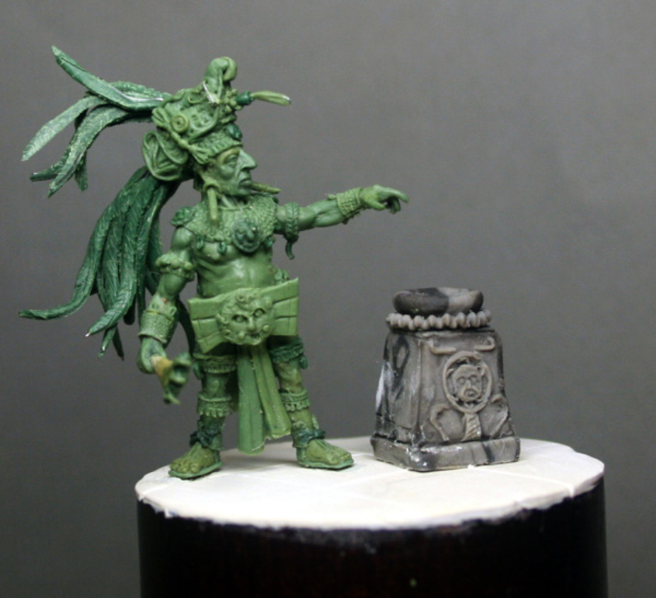 Mayan priests 32 mm at the eye line figure made for a private collecti Small 4