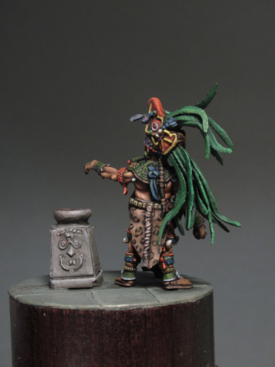Mayan priests 32 mm at the eye line figure made for a private collecti Small 5