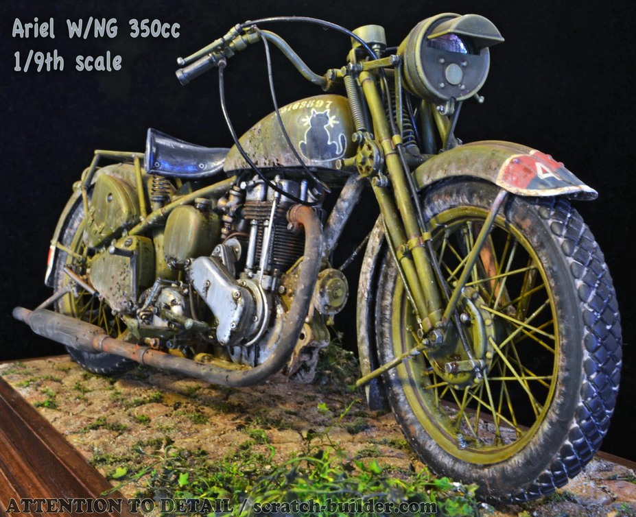 Ariel W/NG 350cc British Army Military Motorcycle Small 7