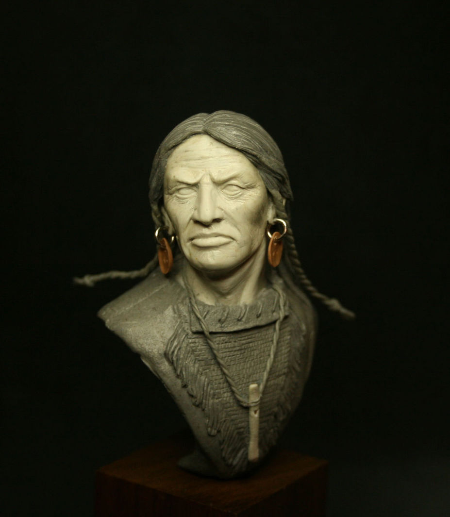Native American Sioux (bust) made for the Masterclass