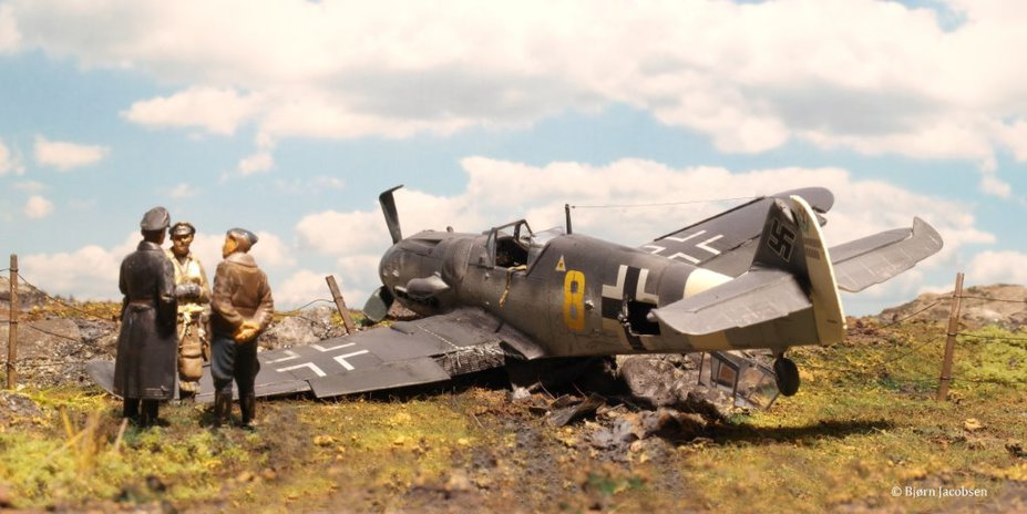 Bf109G a forced landing