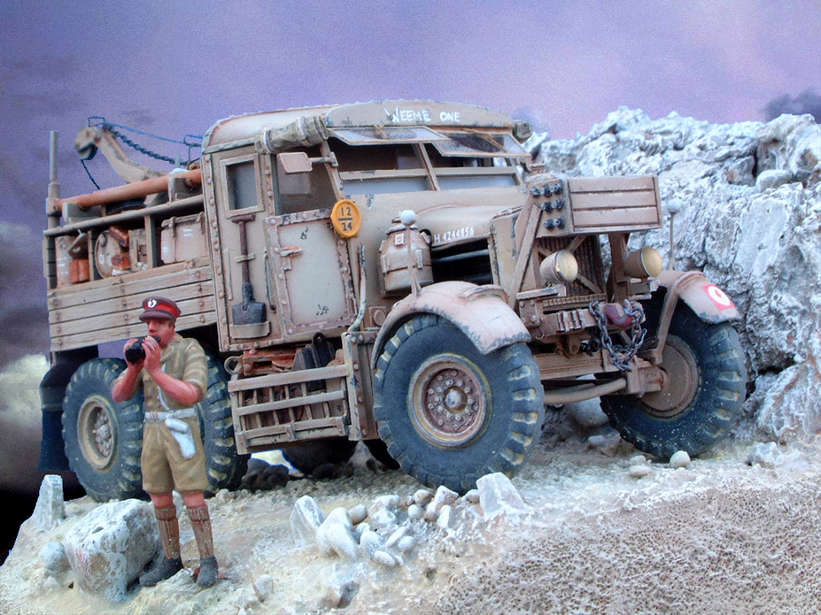 Scammell (Wespe Model) with a minimum scene.